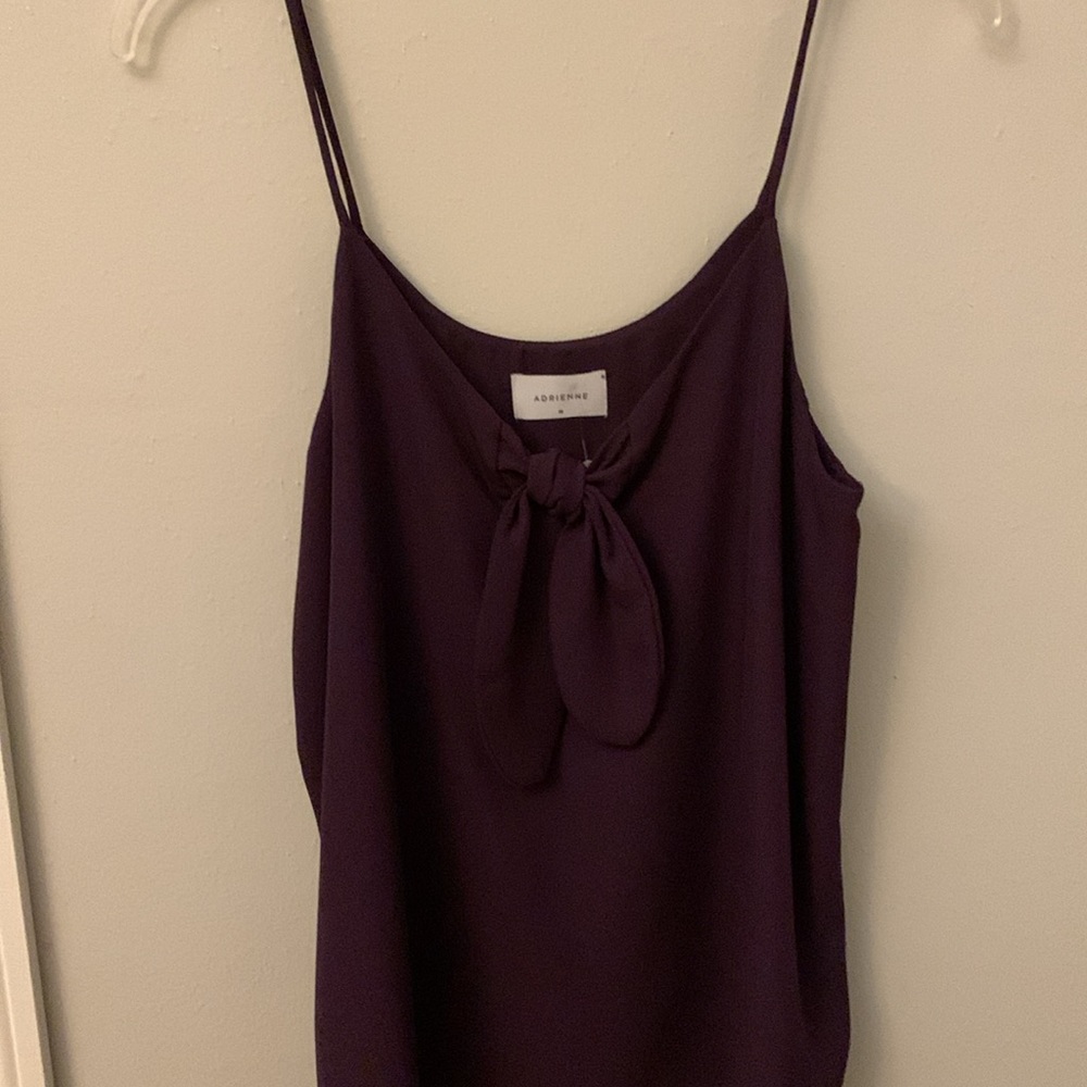Adrienne Purple spaghetti straps for ladies. NWT Size Medium never worn